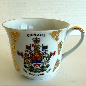 Vtg Commemorative Porcelain Teacup for Canada's Centennial 1967 Made in Bavaria